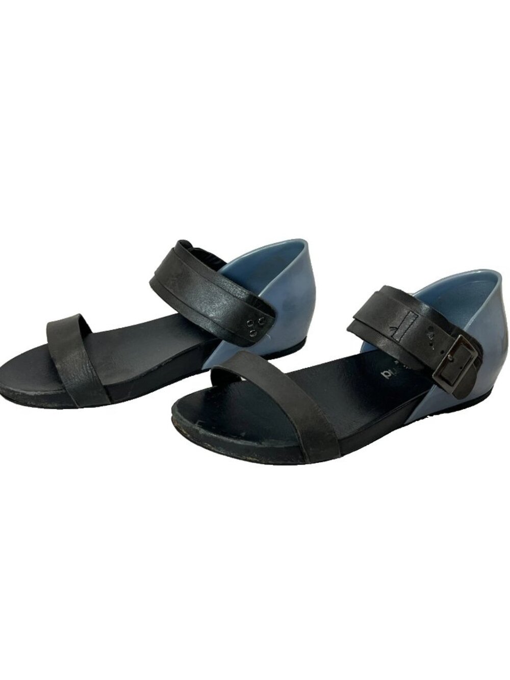 United Nude Sandals Leather Colorblock Open Toe Shoes Architectural Strappy 8.5